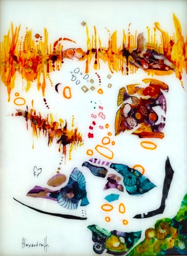 Malarstwo zatytułowany „L'odeur des foins c…” autorstwa Alexandre H., Oryginalna praca, Akryl