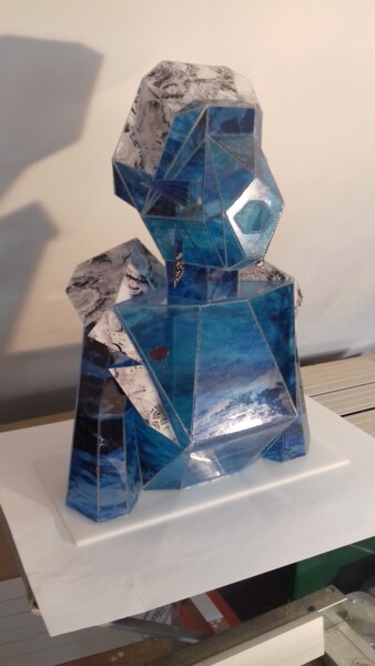 Sculpture titled "Penn sardin (Breton…" by Alexandre H., Original Artwork, Glass