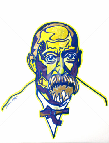 Peinture intitulée "Paul Cézanne" par Alexandre Lepage, Œuvre d'art originale