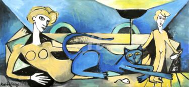 Painting titled "Le sofa" by Alexandre Lepage, Original Artwork