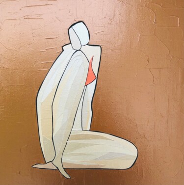 Painting titled "Nude art II-22" by Alexandre Moore Rockefeller, Original Artwork, Acrylic