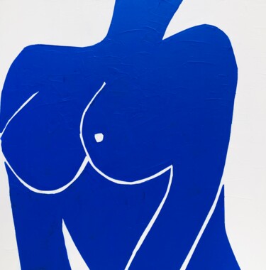 Malarstwo zatytułowany „Abstract Nude 2-22” autorstwa Alexandre Moore Rockefeller, Oryginalna praca, Akryl