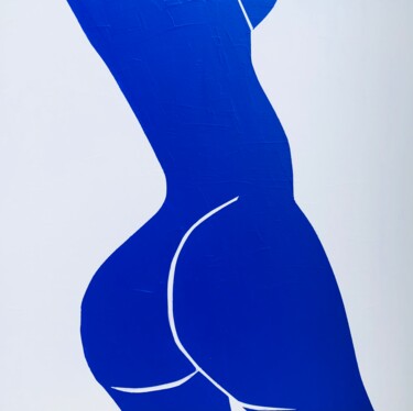 Ζωγραφική με τίτλο "Abstract Nude 7-22" από Alexandre Moore Rockefeller, Αυθεντικά έργα τέχνης, Ακρυλικό