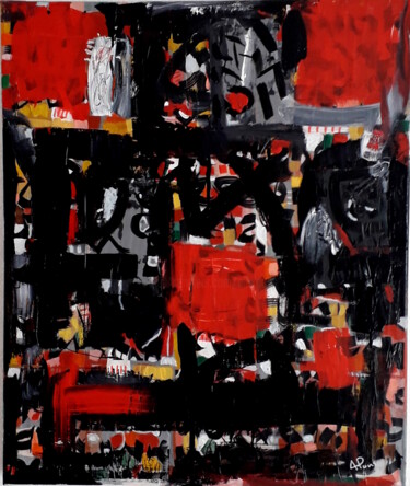 Peinture intitulée "Oeuvre au noir II" par Alexandre Pons, Œuvre d'art originale, Acrylique
