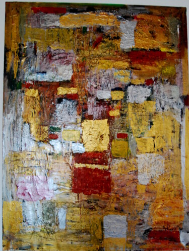 Painting titled "Grande texture or e…" by Alexandre Pons, Original Artwork, Acrylic