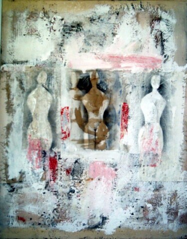 Pintura titulada "FEMININ" por Alexandre Pons, Obra de arte original, Oleo