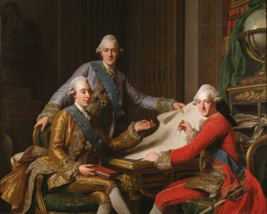 Schilderij getiteld "Le roi Gustave III…" door Alexandre Roslin, Origineel Kunstwerk, Olie