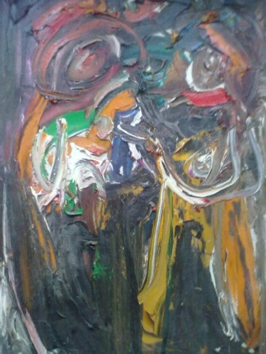 Peinture intitulée "expessionnism oil o…" par Alexandre Sacha Putov (1940-2008) Benezi, Œuvre d'art originale