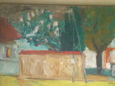 Peinture intitulée "Gonesse" par Alexandre Sacha Putov (1940-2008) Benezi, Œuvre d'art originale, Huile
