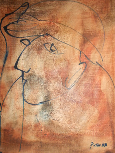 Peinture intitulée "huile sur toile san…" par Alexandre Sacha Putov (1940-2008) Benezi, Œuvre d'art originale, Huile
