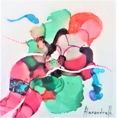 Danseuse au ballon Peinture intitulée "Danseuse au ballon" par Alexandre H., Œuvre d'art originale, Acrylique