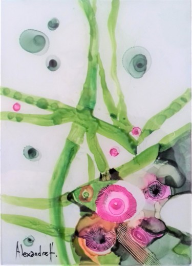 Petits laminaires Peinture intitulée "Petits laminaires" par Alexandre H., Œuvre d'art originale, Acrylique
