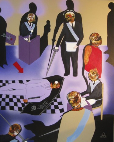 Peinture intitulée "Petite lumière" par Alexandre H., Œuvre d'art originale, Acrylique