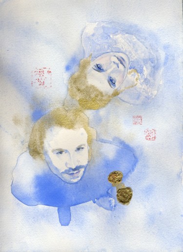 pa-et-ammeli.jpg Peinture intitulée "pa-et-ammeli.jpg" par Alexandrine Dévé, Œuvre d'art originale