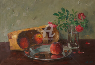 绘画 标题为“Peaches” 由Alexander Alexandrovsky, 原创艺术品, 油
