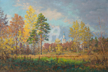 Pintura intitulada "Valaam, autumn" por Alexander Alexandrovsky, Obras de arte originais, Óleo