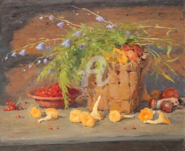 Painting titled "Still life with cha…" by Alexander Alexandrovsky, Original Artwork