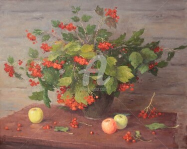 Painting titled "Apple Still Life" by Alexander Alexandrovsky, Original Artwork