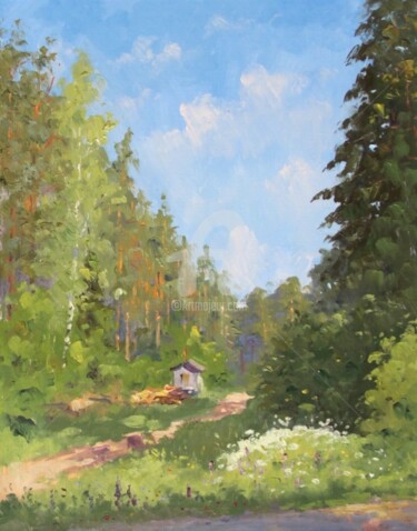 Pintura intitulada "Forest" por Alexander Alexandrovsky, Obras de arte originais