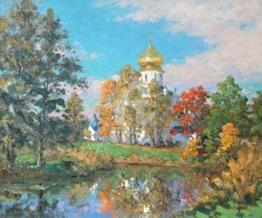 Painting titled "The St.Feodor Cathe…" by Alexander Alexandrovsky, Original Artwork