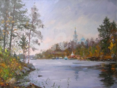 Painting titled "The monastery Bay.…" by Alexander Alexandrovsky, Original Artwork