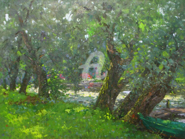 Painting titled "Wilows. Midday" by Alexander Alexandrovsky, Original Artwork