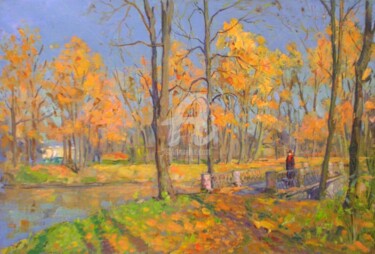 Painting titled "Tsarskoye Selo. Aut…" by Alexander Alexandrovsky, Original Artwork