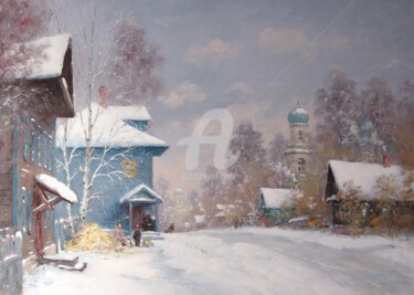 "Torzhok" başlıklı Tablo Alexander Alexandrovsky tarafından, Orijinal sanat, Petrol
