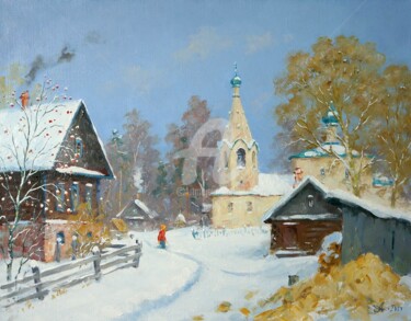 「Patio of Sviyazhsk」というタイトルの絵画 Alexander Alexandrovskyによって, オリジナルのアートワーク, オイル