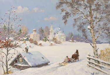 Peinture intitulée "The Old Ladoga. Rus…" par Alexander Alexandrovsky, Œuvre d'art originale, Huile