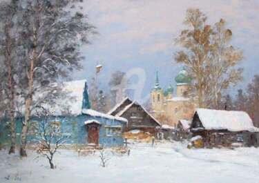 Painting titled "Old Ladoga" by Alexander Alexandrovsky, Original Artwork, Oil