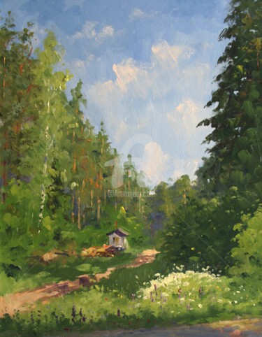 绘画 标题为“Forest” 由Alexander Alexandrovsky, 原创艺术品, 油