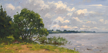 Painting titled "Before the rain" by Alexander Alexandrovsky, Original Artwork, Oil