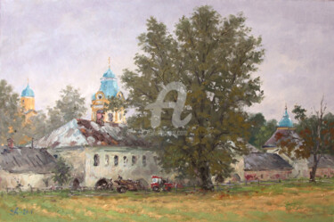 Painting titled "The convent" by Alexander Alexandrovsky, Original Artwork, Oil