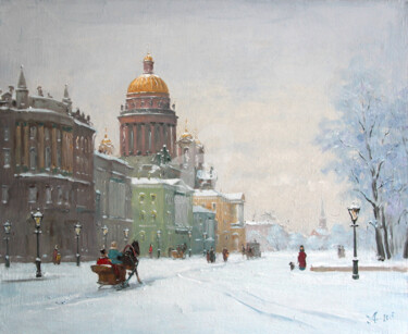 Картина под названием "The Cathedral. Sain…" - Alexander Alexandrovsky, Подлинное произведение искусства, Масло
