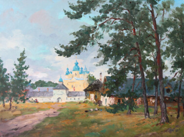 Painting titled "Monastery in Koneve…" by Alexander Alexandrovsky, Original Artwork, Oil
