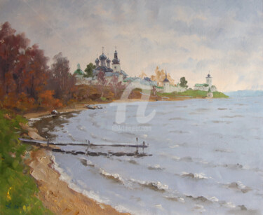 Peinture intitulée "Riverside" par Alexander Alexandrovsky, Œuvre d'art originale, Huile