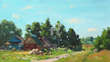 Painting titled "Morning in  Aleksee…" by Alexander Alexandrovsky, Original Artwork, Oil