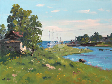 Malerei mit dem Titel "Solovetsky Islands.…" von Alexander Alexandrovsky, Original-Kunstwerk, Öl