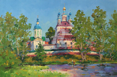 Malerei mit dem Titel "Summer. Sanaxar mon…" von Alexander Alexandrovsky, Original-Kunstwerk, Öl