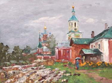 Malerei mit dem Titel "Rainy day" von Alexander Alexandrovsky, Original-Kunstwerk, Öl