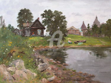 Malerei mit dem Titel "Shore of Happiness.…" von Alexander Alexandrovsky, Original-Kunstwerk, Öl