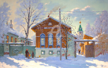 绘画 标题为“Murom. Winter” 由Alexander Alexandrovsky, 原创艺术品, 油