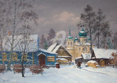 绘画 标题为“Old Ladoga” 由Alexander Alexandrovsky, 原创艺术品, 油