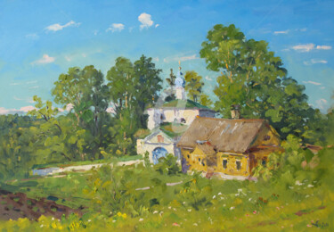 Painting titled "Marian temple. Izbo…" by Alexander Alexandrovsky, Original Artwork, Oil