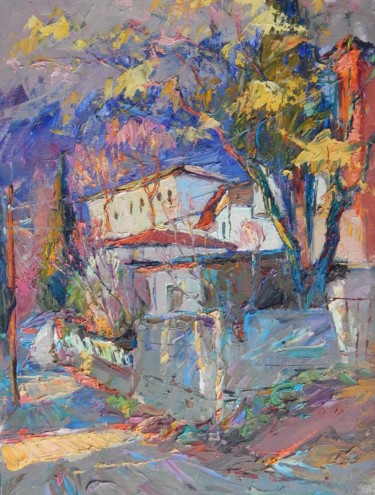 Painting titled "Bystreet" by Alexey Chebotaru, Original Artwork