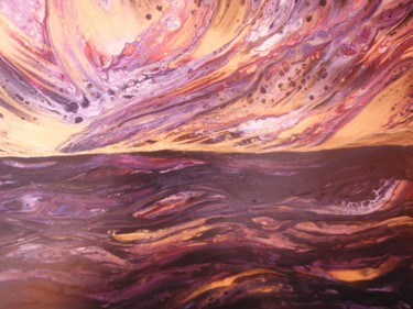 Pittura intitolato "armageddon sunset" da Alexandra Simanndani, Opera d'arte originale, Acrilico