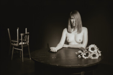 Fotografia intitolato "sunflowers on the t…" da Alexey Amelyushkin, Opera d'arte originale, fotografia a pellicola