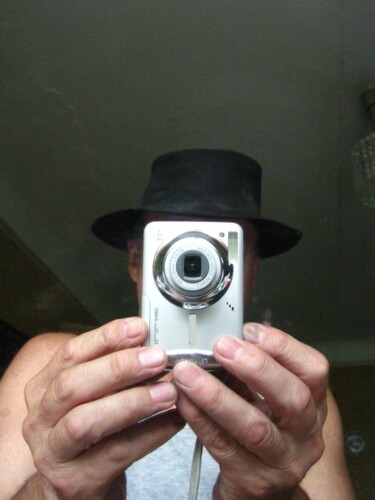 Photographie intitulée ""Photo in Hat"" par Alexey Grishankov, Œuvre d'art originale, Photographie numérique Monté sur Carton