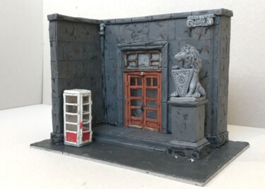 Sculpture titled "The Front Door" by Alexey Mikulin, Original Artwork, Polymer clay